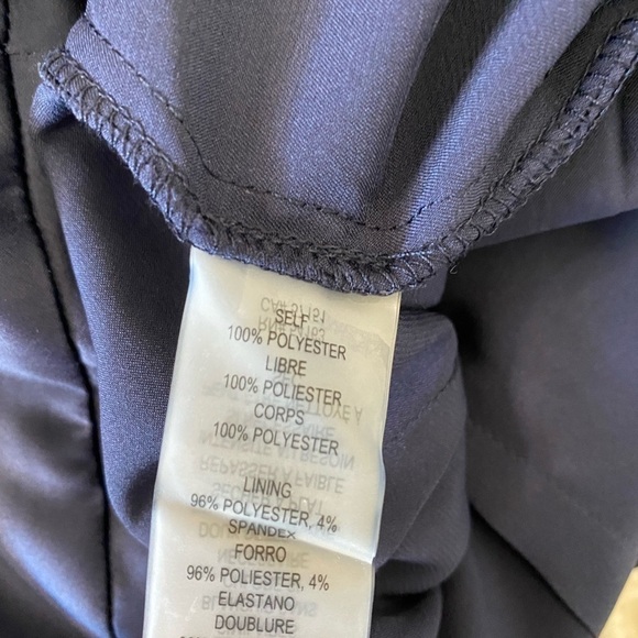 New Vince Camuto Blue Chiffon Capelet Jumpsuit size 0 - Picture 6 of 7